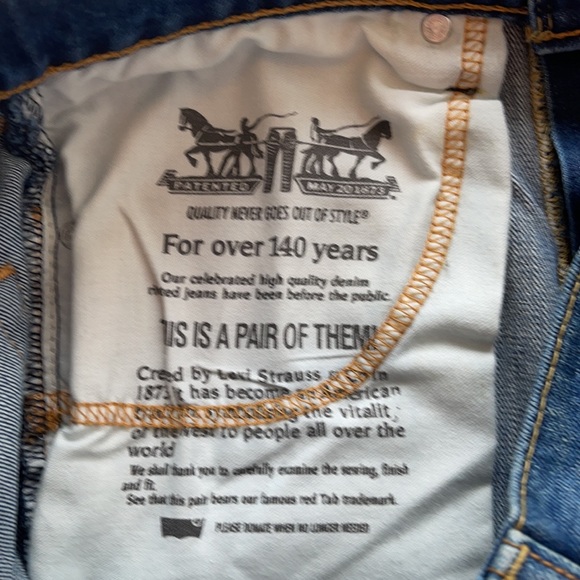 Levi Strauss 511 Slim Fit Dark Wash Straight Leg Jeans. 29Wx32L (Men’s). NWT. - Picture 7 of 8